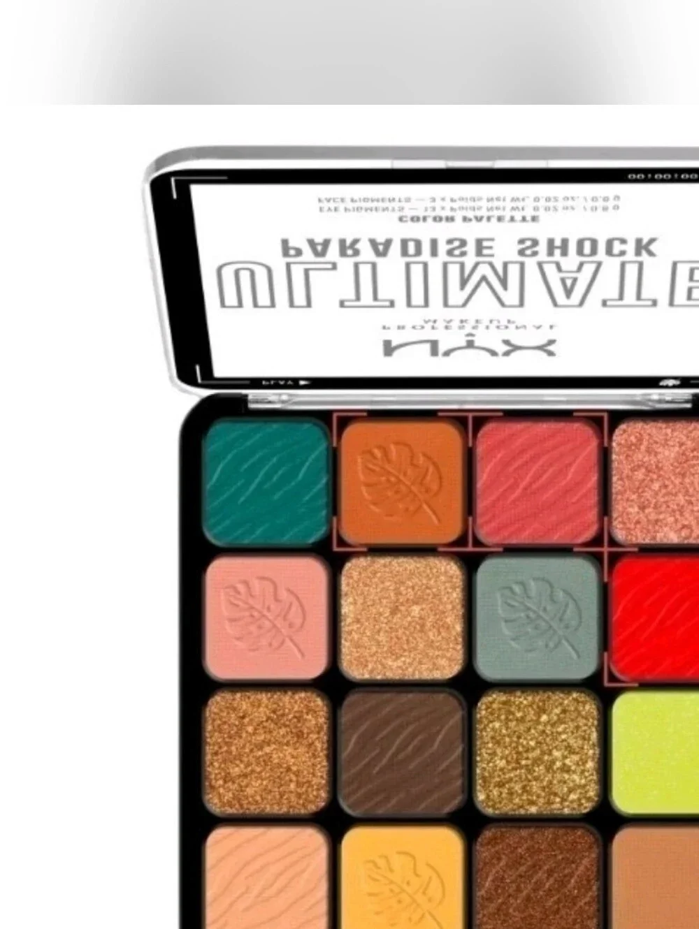 NYX Ultimate Shadow Palette Paradise Shock Color Palette, NEW, FACTORY SEALED